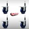 Service Caster 4'' SS Solid Poly Swivel 3/4'' Expanding Stem Caster Set Total Lock Brake, 4PK SCC-SSEXTTL20S414-SPUS-34-4 - alternate 4
